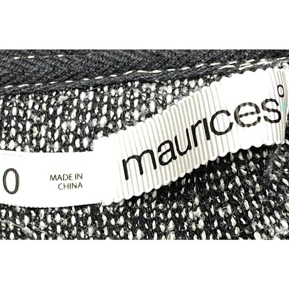 Maurices Sweater Womens Plus 0X Gray Cowl Neck Long Sleeve Pullover Cotton Blend - Picture 3 of 5